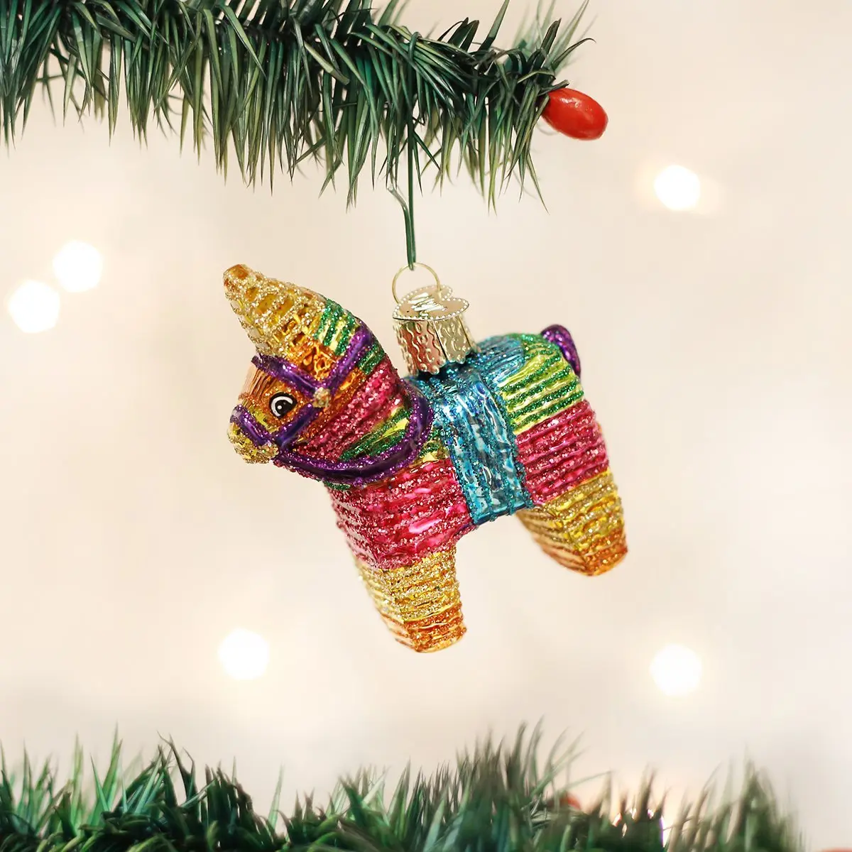 Old World Christmas Pinata Tree Ornament | Hand-Finished Glass Holiday Decor (1 Count) - view 2