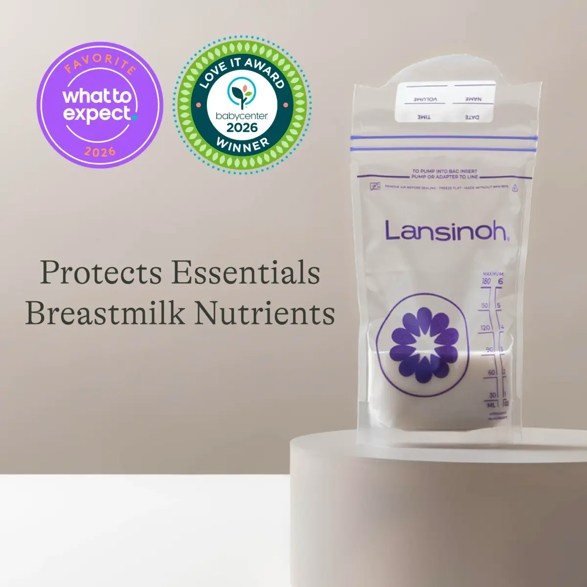 Lansinoh Breastmilk Storage Bags 6 Ounce 75 Count | BPA/BPS-Free for Safe Storage - view 4