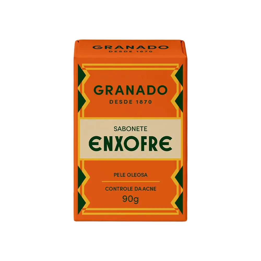 Granado Sulfur Soap Sabonete Enxofre 90g | Natural Sulfur for Acne & Skin Irritations - main product image