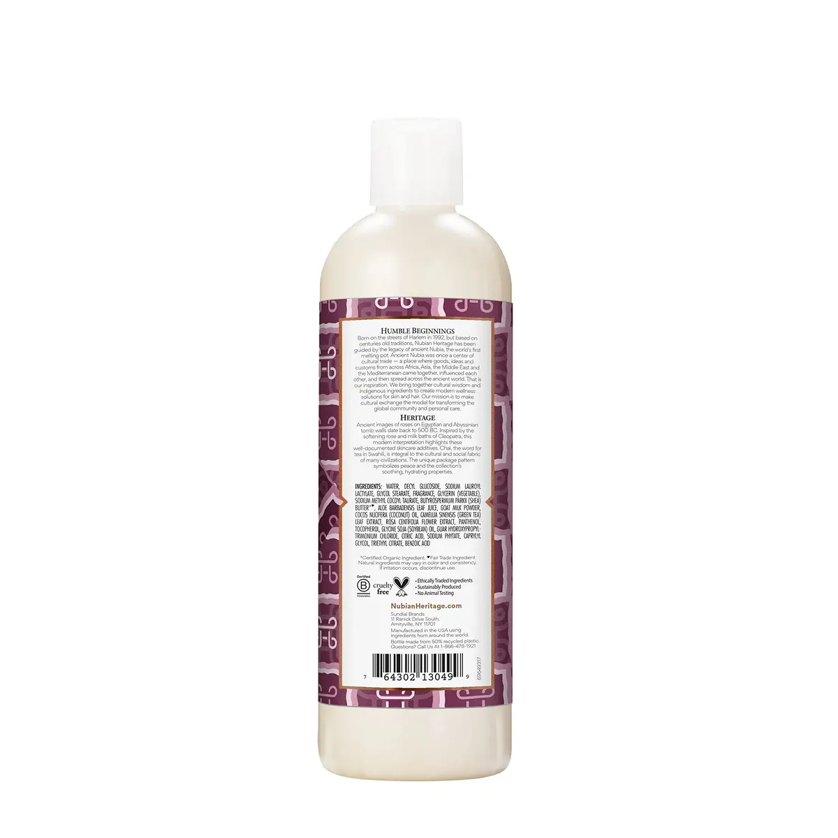 Nubian Heritage Goats Milk and Chai Body Wash 384ml (13 Fl Oz) | Soothing & Hydrating Body Cleanser - view 2