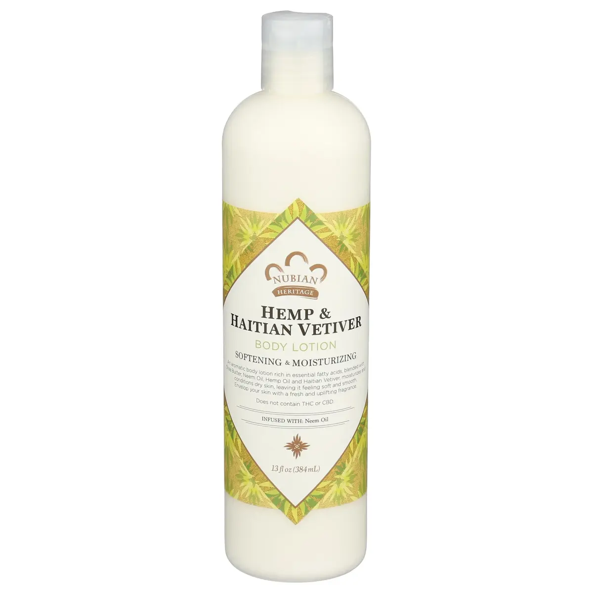 Nubian Heritage Indian Hemp & Haitian Vetiver Body Lotion 384ml (13 Fl Oz) | Hydrates Skin Daily - main product image
