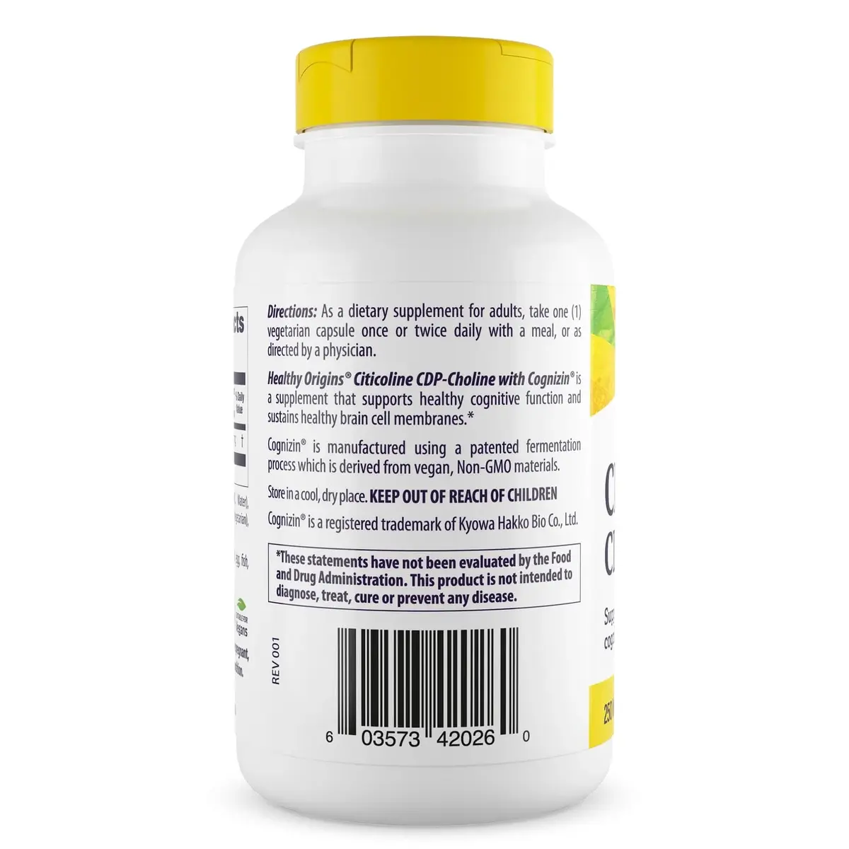 Healthy Origins Cognizin Citicoline 250 mg | Brain Support for Memory & Focus - view 2