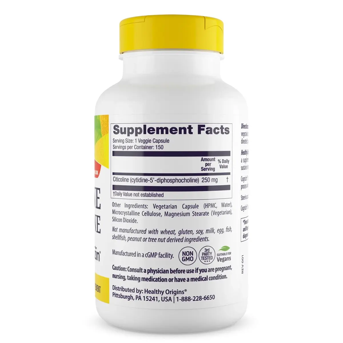 Healthy Origins Cognizin Citicoline 250 mg | Brain Support for Memory & Focus - view 3