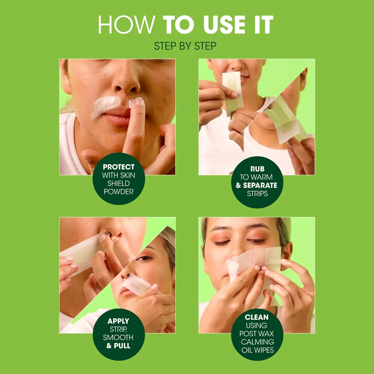 Nad's Facial Wax Strips Fragrance Free 48 Count (24 Count Each) | Gentle Hair Removal for Face - view 4