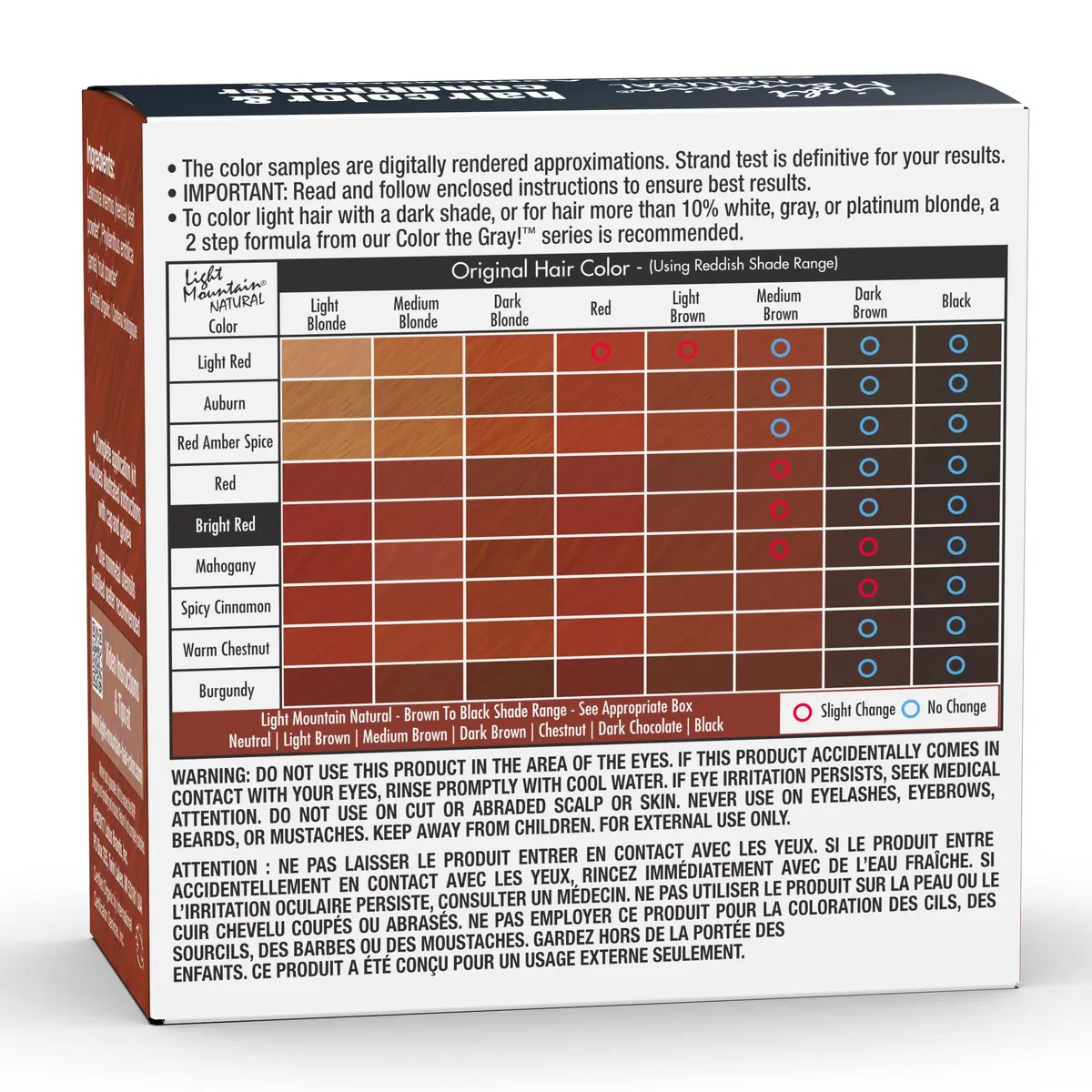 Light Mountain Henna Hair Color, Bright Red 4 Oz | Organic, Ammonia-Free, Vegan - view 2