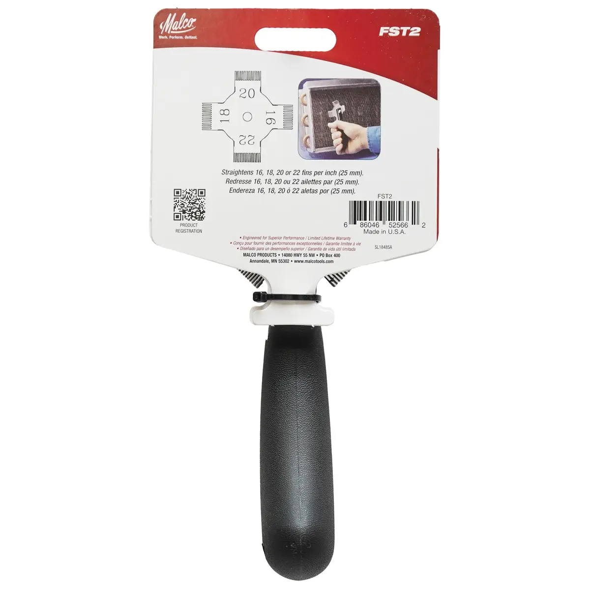 Malco FST2 Fin Straightening Tool for 16-22 FPI | HVAC Coil Maintenance - view 4