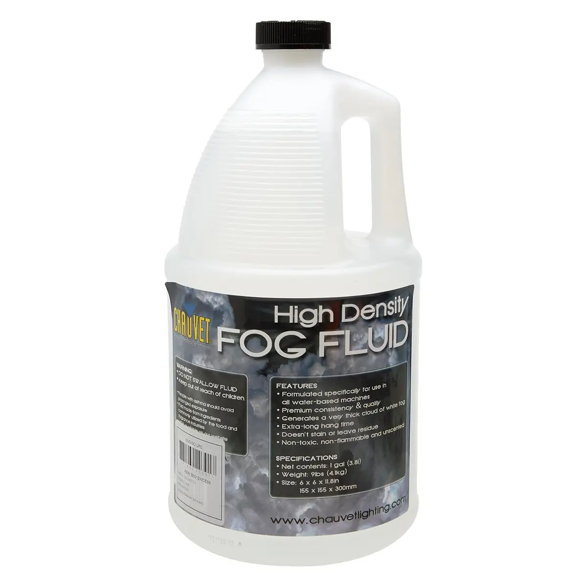 CHAUVET DJ High-Density Fog Machine Fluid 1-Gallon | Dense Smoke Output, Non-Toxic & FDA Compliant - main product image