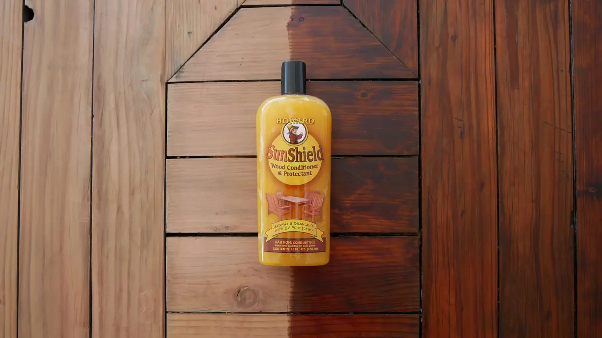 Howard SunShield Beeswax Furniture Polish - Outdoor Wood Protection 16 Fl Oz | UV & Sun Damage Guard - view 2