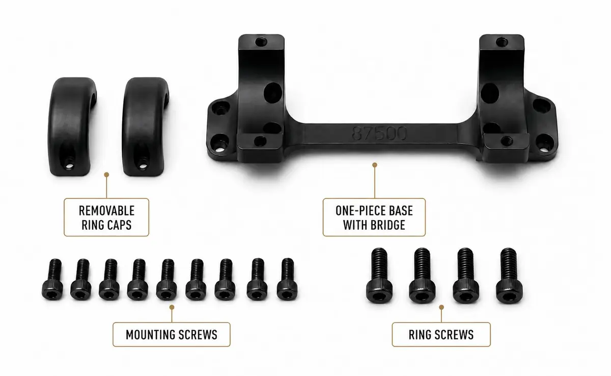 Game Reaper Browning X Bolt - Short Action - High Mount (Black, 30mm) | Precision Optics Mount for Hunting - view 2