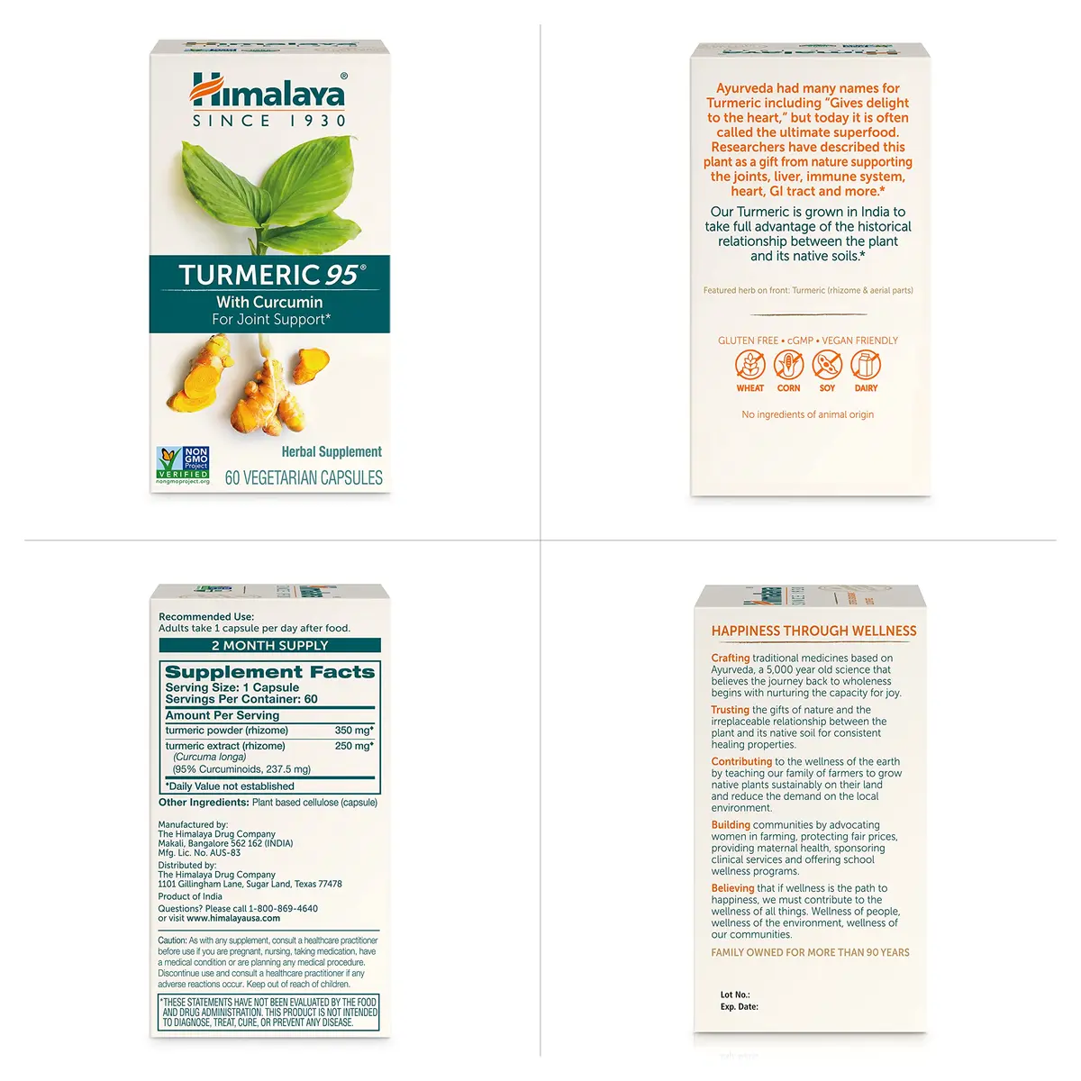 Himalaya Turmeric 95 Curcumin Supplement, 600 mg | Supports Joint Flexibility & Inflammation - view 5