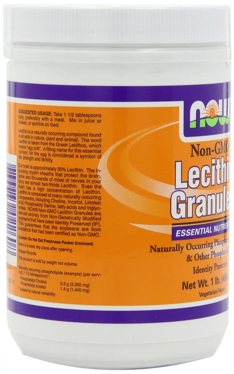 NOW Lecithin Granules 1-Pound (Pack of 2) | Soy-Based, Unflavoured, Nutritional Support for Energy & Fertility - view 6