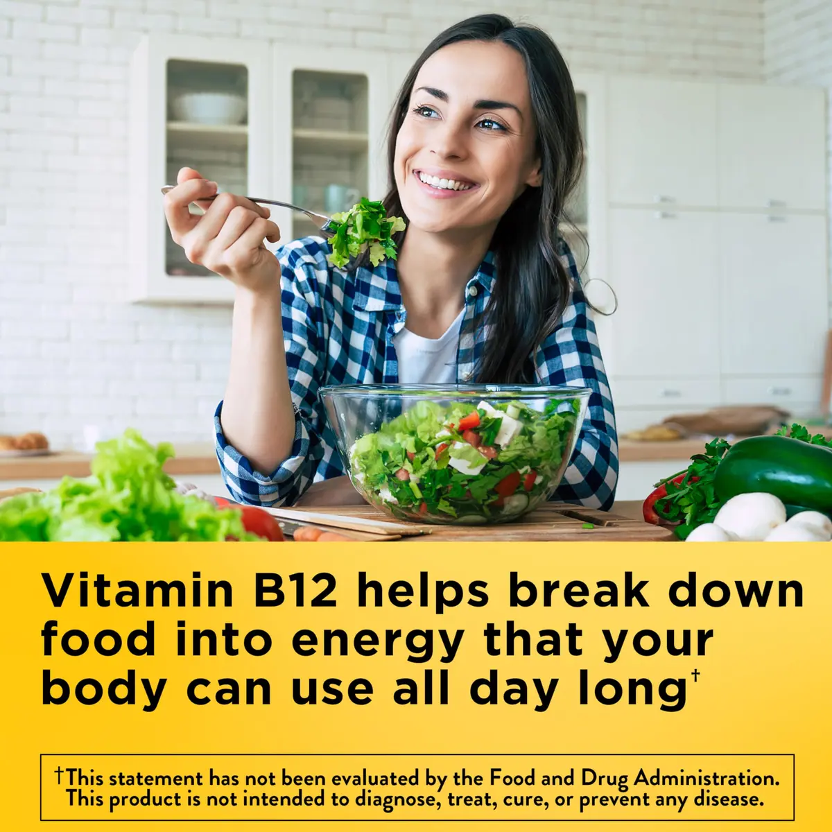 Nature Made Vitamin B12 500 mcg Tablets | Energy Metabolism Support, 200 Count - view 2
