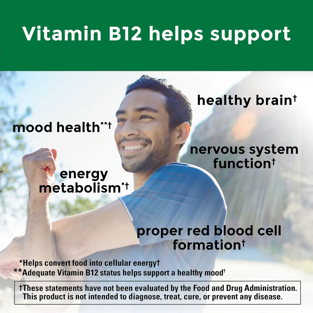 Nature Made Vitamin B12 500 mcg Tablets | Energy Metabolism Support, 200 Count - view 3