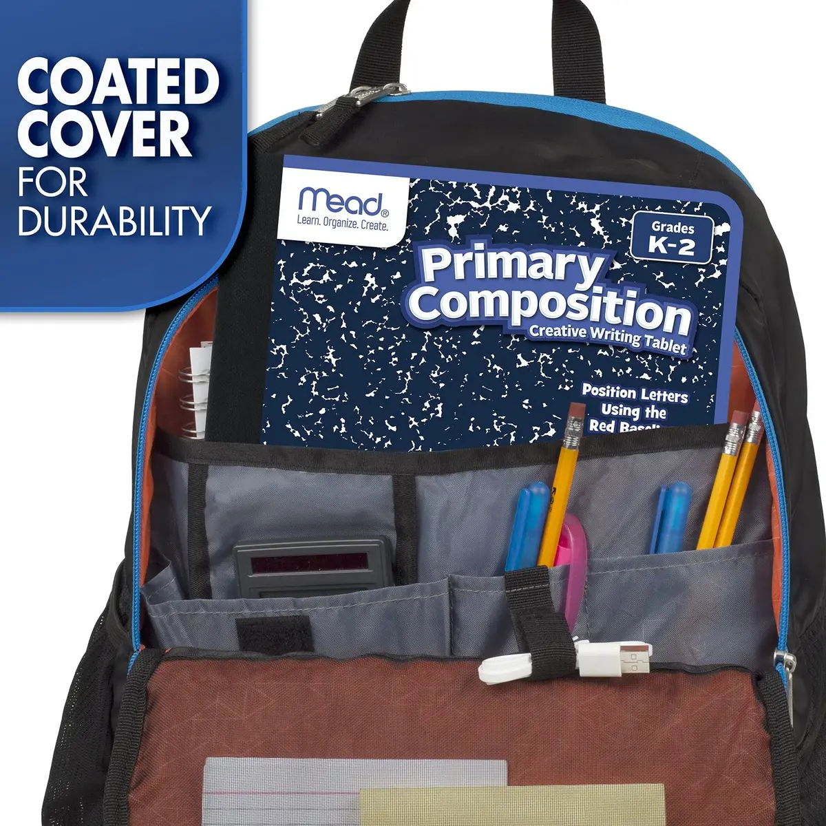 Mead Primary Composition Book, Grades K-2, 100 Sheets (7.5" x 9.75") | Primary Ruled Journal with Manuscript Alphabet - view 5