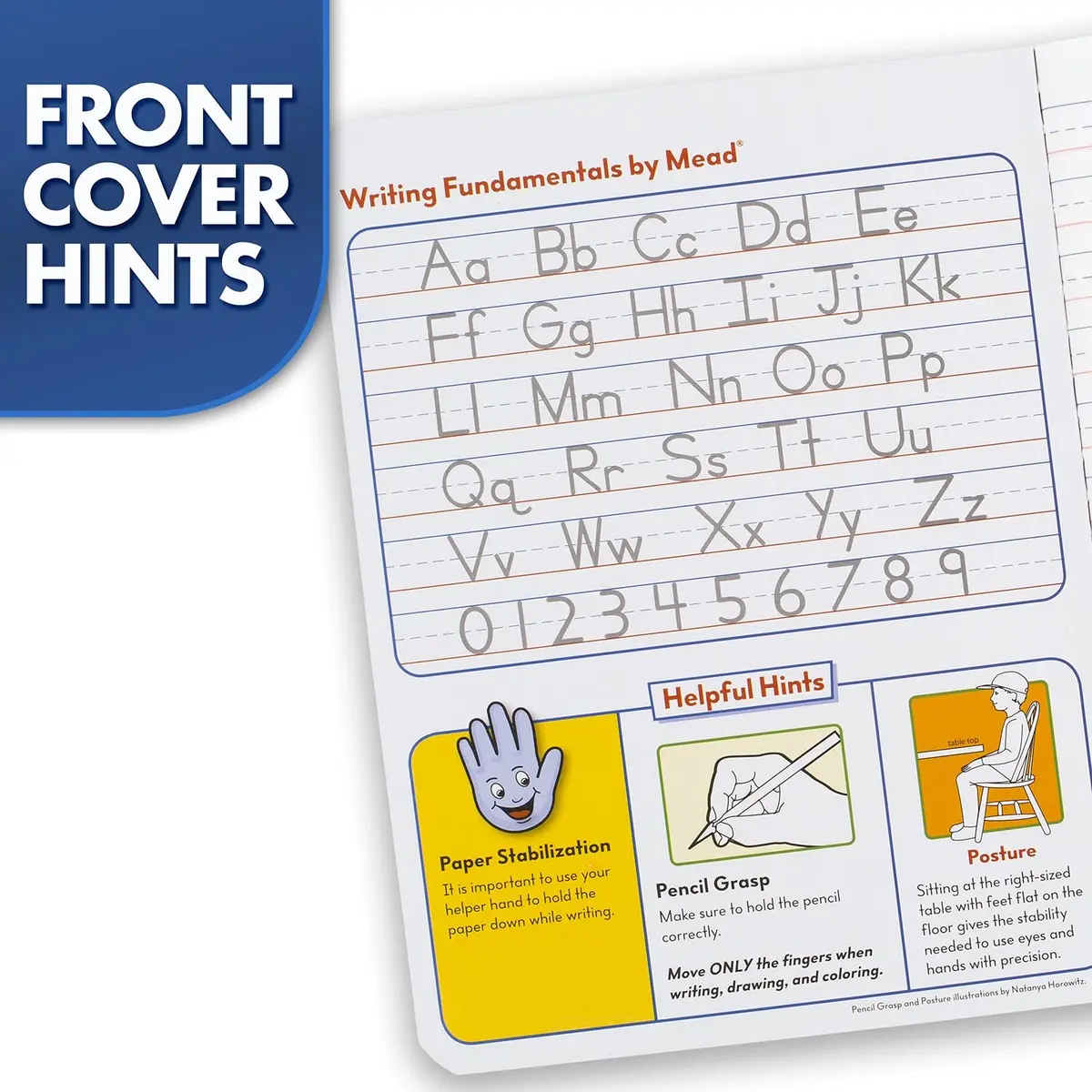 Mead Primary Composition Book, Grades K-2, 100 Sheets (7.5" x 9.75") | Primary Ruled Journal with Manuscript Alphabet - view 6