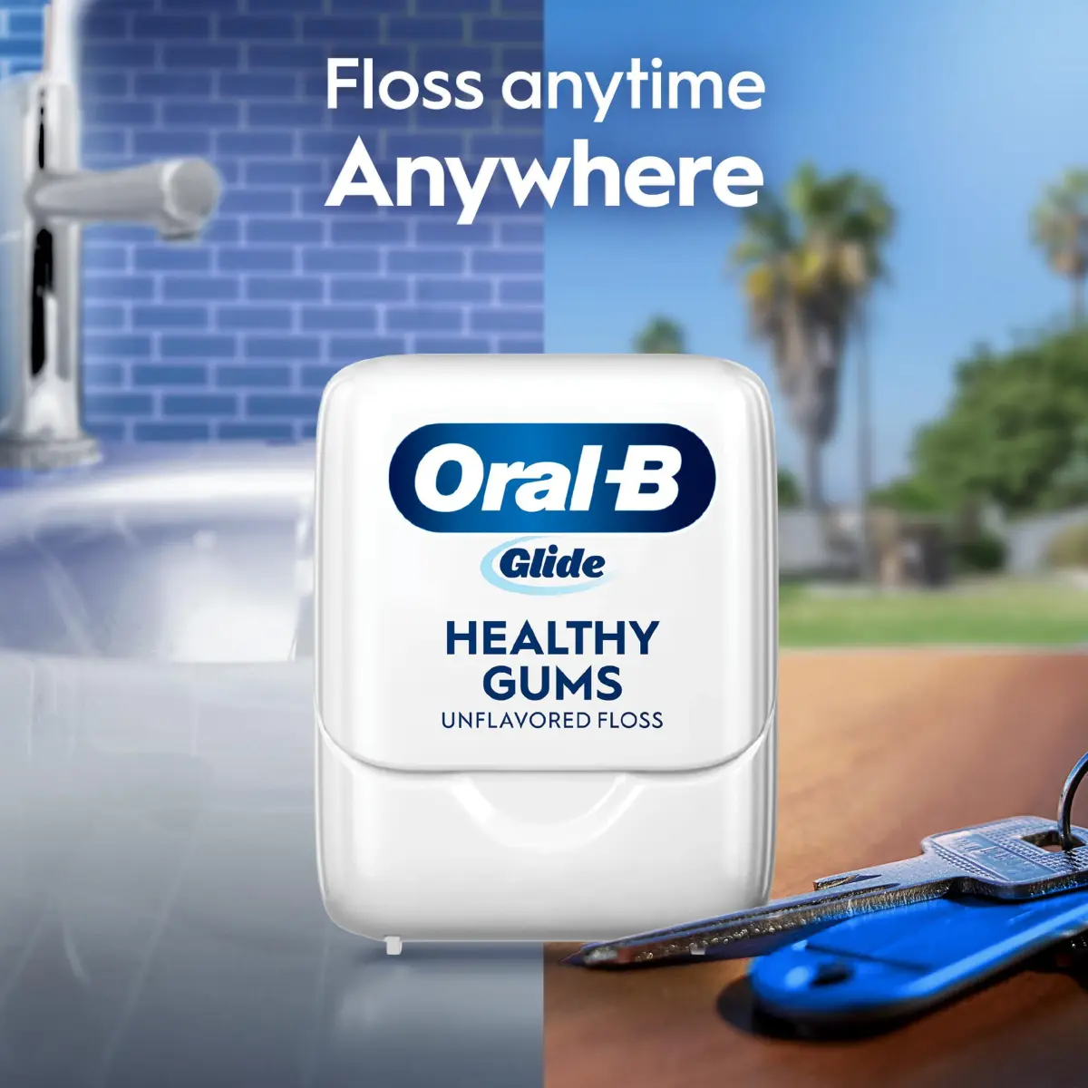 Oral-B Glide Healthy Gums Unflavored Dental Floss 50m (164 ft) | Dentist Recommended for Healthy Gums - view 7