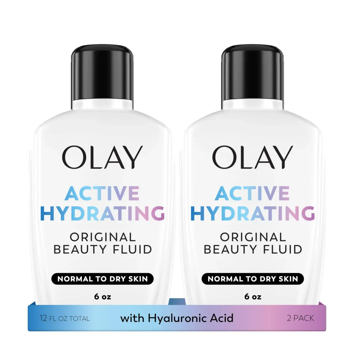 Olay Face Moisturizer, Active Hydrating Beauty Moisturizing Lotion, 6 fl oz (Pack of 2) - main product image