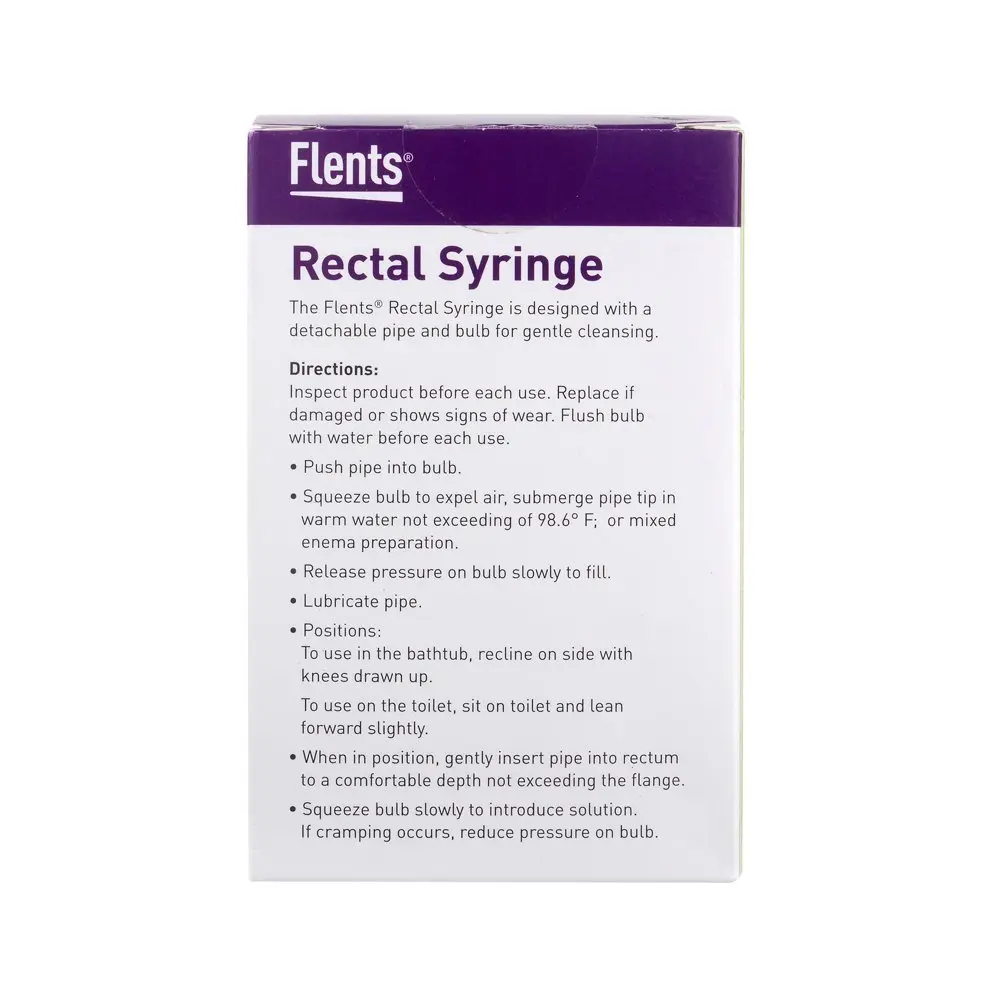 Flents Reusable Rectal Syringe Bulb 8 oz | Latex-Free Personal Hygiene Tool - view 5