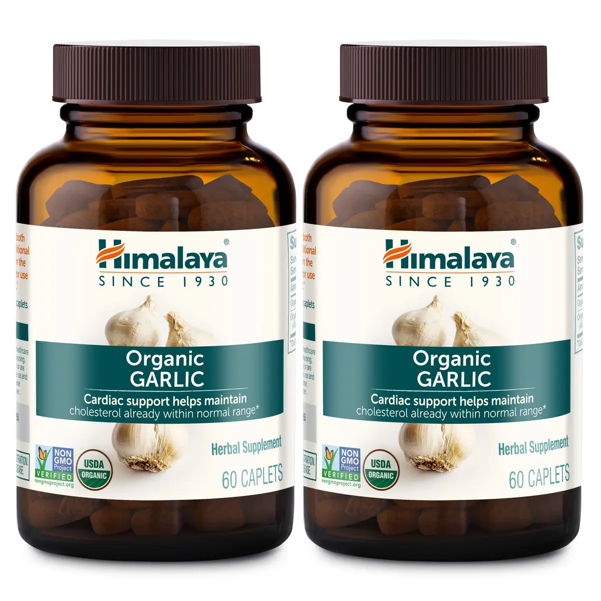 Himalaya USDA Organic Garlic Supplements 1400 mg | Supports Heart & Immunity - main product image