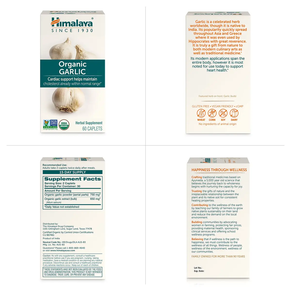 Himalaya USDA Organic Garlic Supplements 1400 mg | Supports Heart & Immunity - view 8