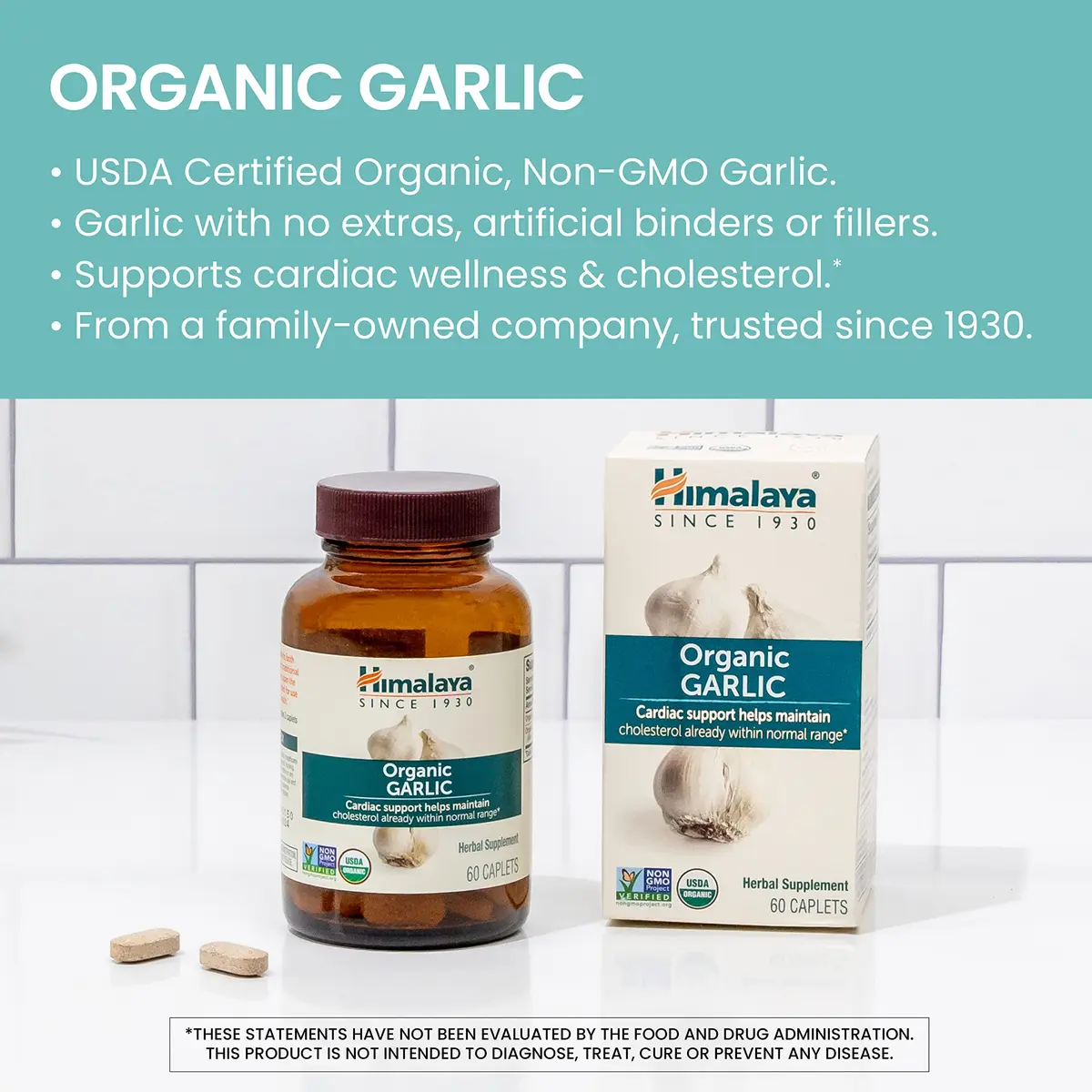 Himalaya USDA Organic Garlic Supplements 1400 mg | Supports Heart & Immunity - view 4