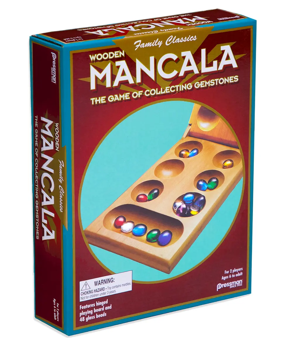 Pressman Mancala Board Game Folding Wooden Classic Strategy Game 68.58 cm x 43.18 cm | Fun Tabletop Game for Adults & Kids - view 5