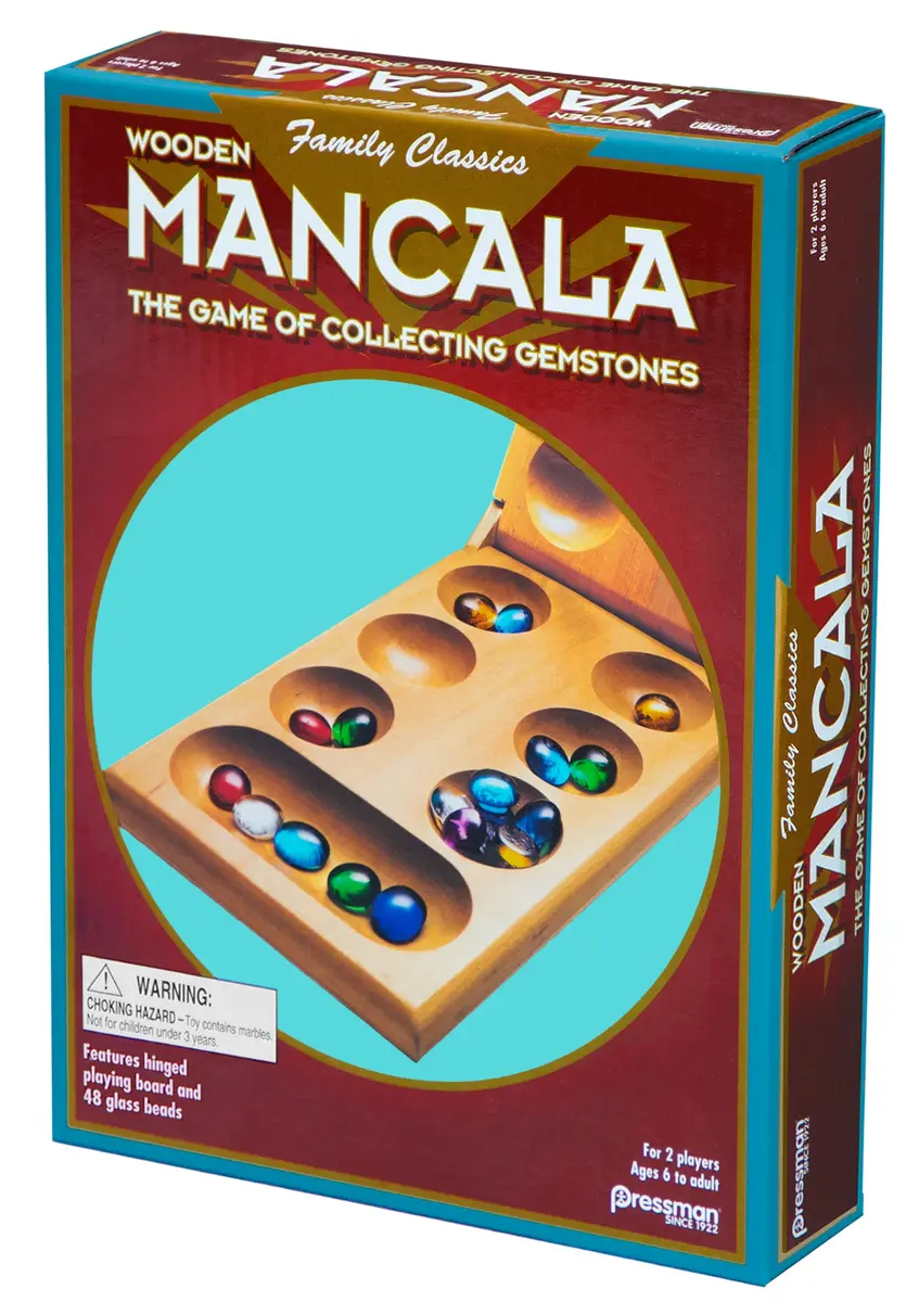 Pressman Mancala Board Game Folding Wooden Classic Strategy Game 68.58 cm x 43.18 cm | Fun Tabletop Game for Adults & Kids - view 6