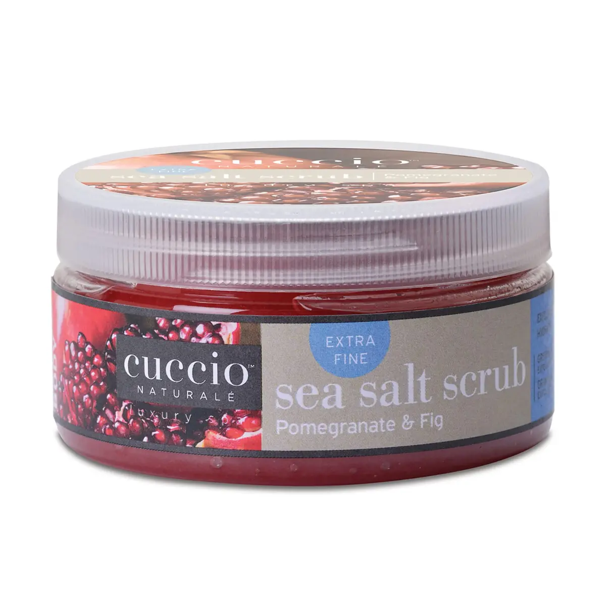 Cuccio Naturalé Sea Salt Scrub - Extra Fine 8 Oz | Gently Exfoliates & Nourishes Skin - main product image