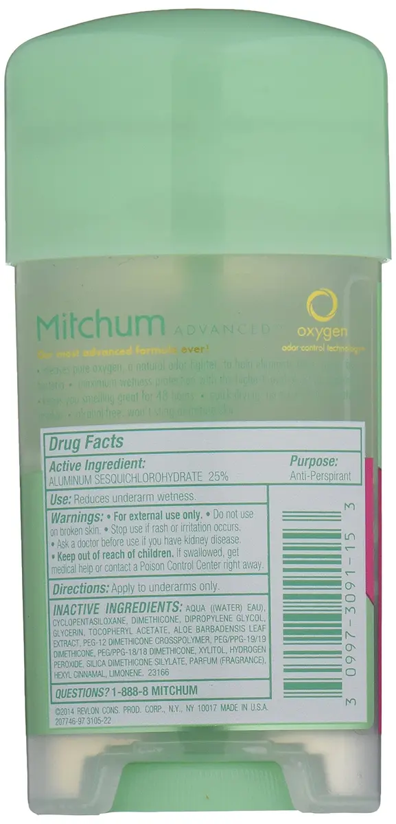 Mitchum Power Gel Antiperspirant Deodorant for Women, Flower Fresh, 63g (2.25 oz) Pack of 6 | Clinically Proven 24-Hour Wetness Protection - view 2