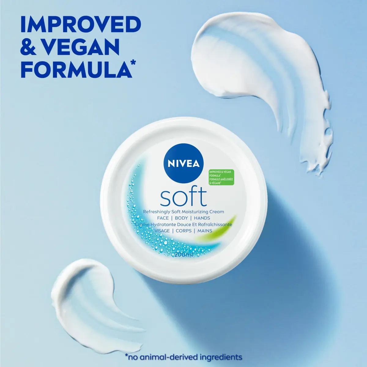 NIVEA Soft Moisturizing Creme 200ml (6.8 Fl Oz) Pack of 4 | Refreshing Hydration for Face, Body & Hands - view 7
