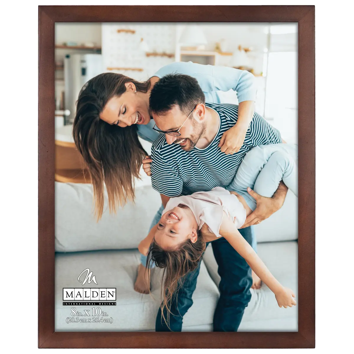 Malden Dark Walnut Concept Wood Picture Frame 8x10 | Contemporary Walnut Finish - main product image