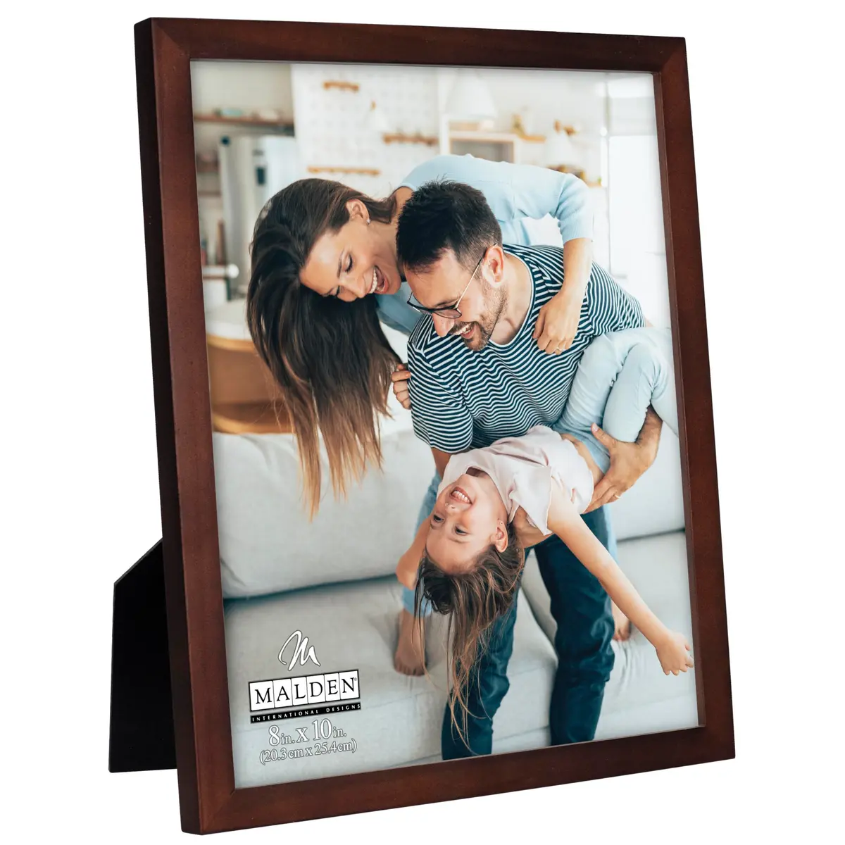 Malden Dark Walnut Concept Wood Picture Frame 8x10 | Contemporary Walnut Finish - view 2