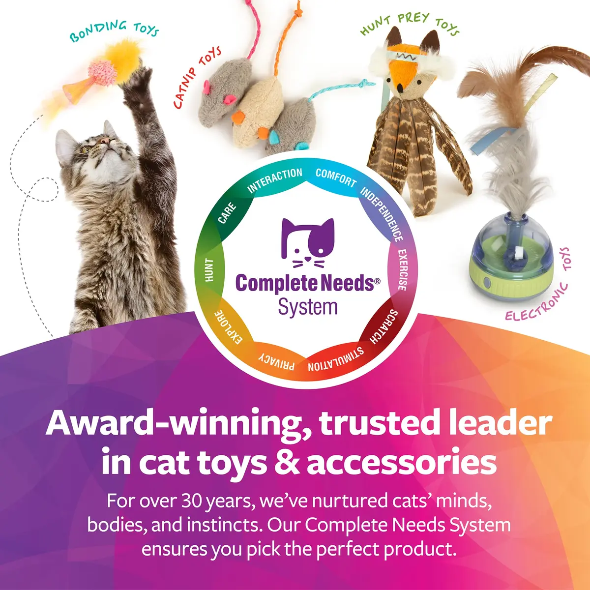 SmartyKat Skitter Critters Catnip Cat Toys - Gray/Cream, 3 Count | Catnip-Filled Mice for Play & Exercise - view 6