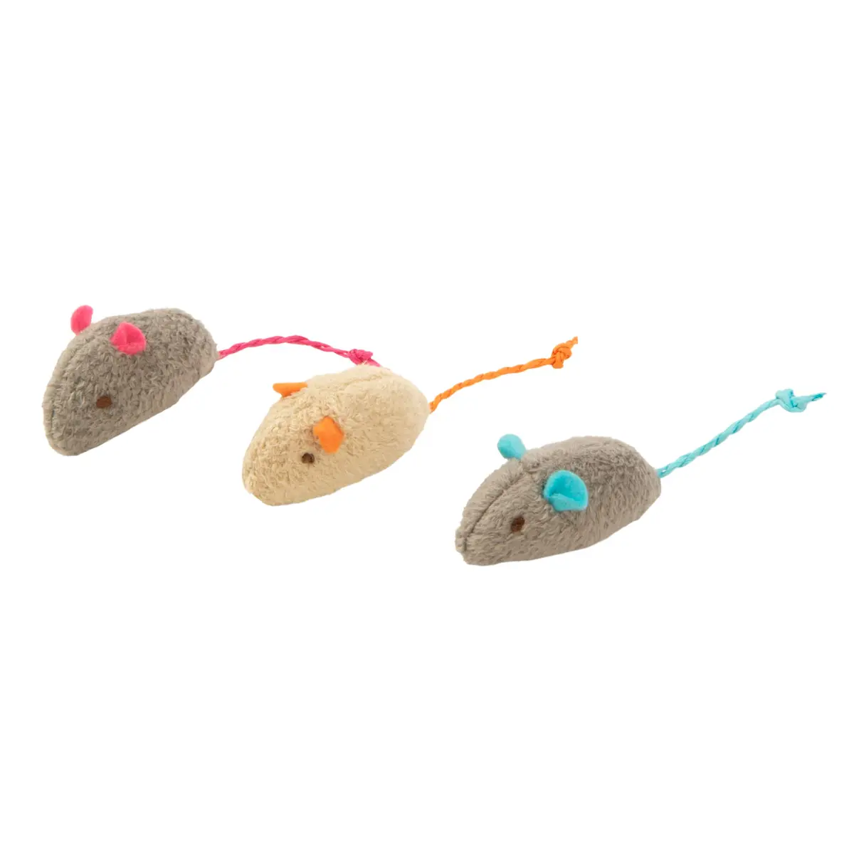 SmartyKat Skitter Critters Catnip Cat Toys - Gray/Cream, 3 Count | Catnip-Filled Mice for Play & Exercise - view 8