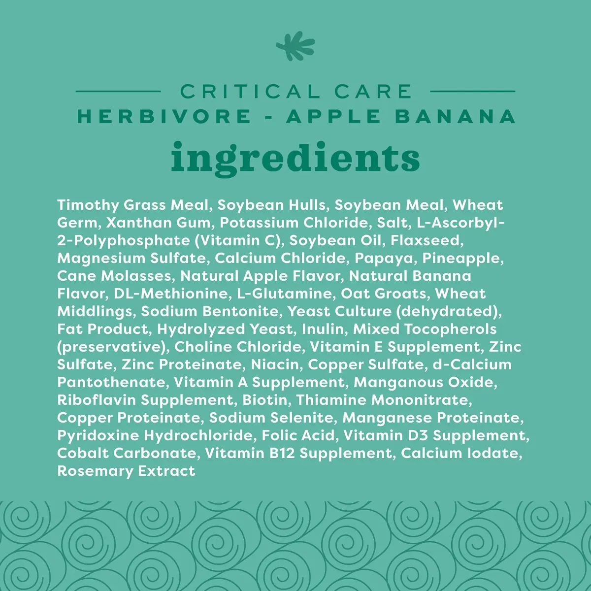 Oxbow Critical Care Herbivore Apple Banana 141 g (4.97 oz) | Veterinary Formula for Small Herbivores - view 5
