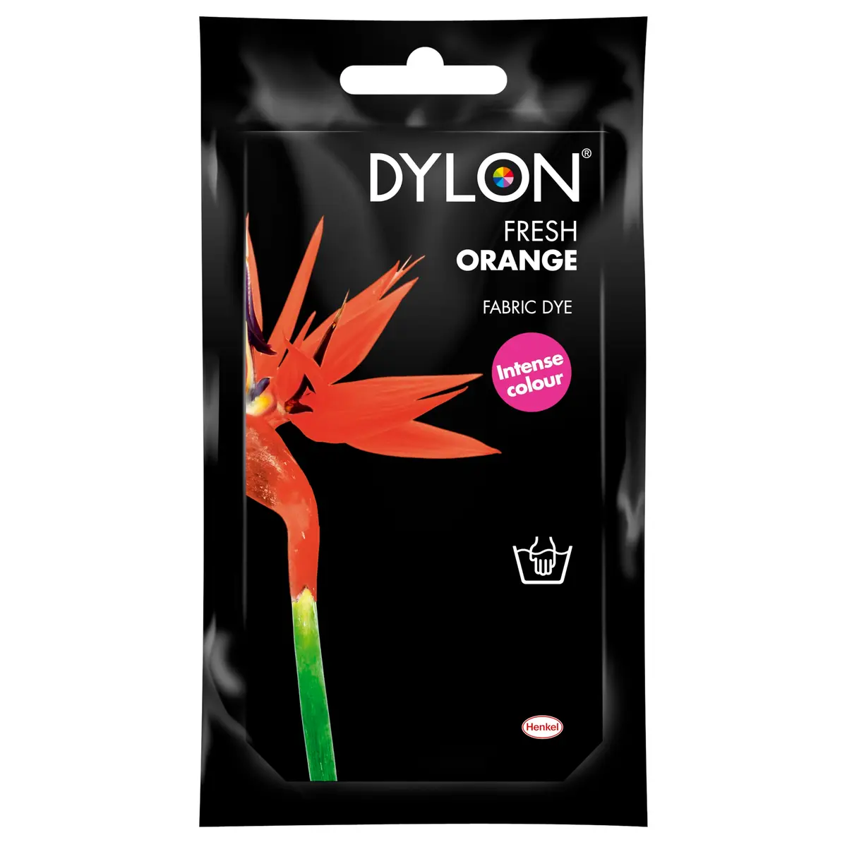 Dylon Hand Fabric Dye Sachet for Clothes & Soft Furnishings, Fresh Orange, 50g | Easy to Use, Vibrant Colors for Natural & Delicate Fabrics - main product image
