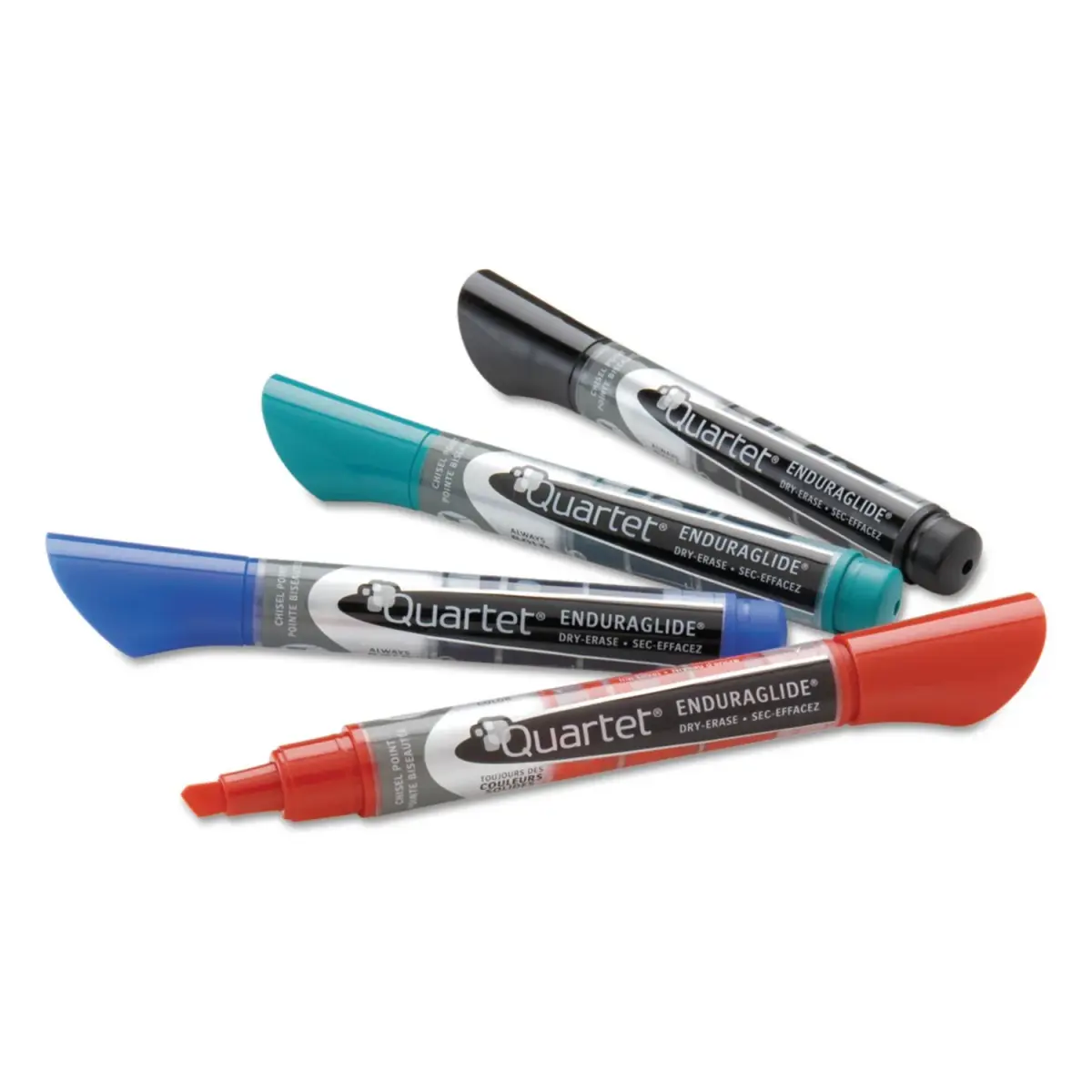 Quartet EnduraGlide Dry Erase Markers, Bullet Tip, Assorted Classic Colors, 4 Pack | Smooth Ink Flow - view 3