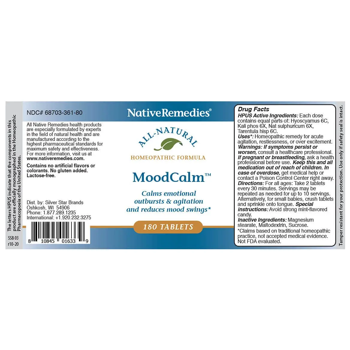 Native Remedies MoodCalm - Natural Homeopathic Formula to Calm Emotional | Supports Emotional Balance in Adults & Children - view 5