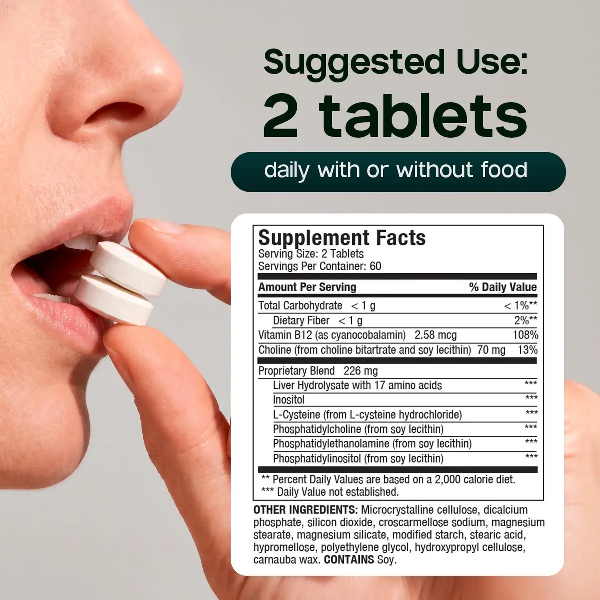 LIVERITE Liver Aid 120 Tablets | Daily Liver Support & Detox - view 4
