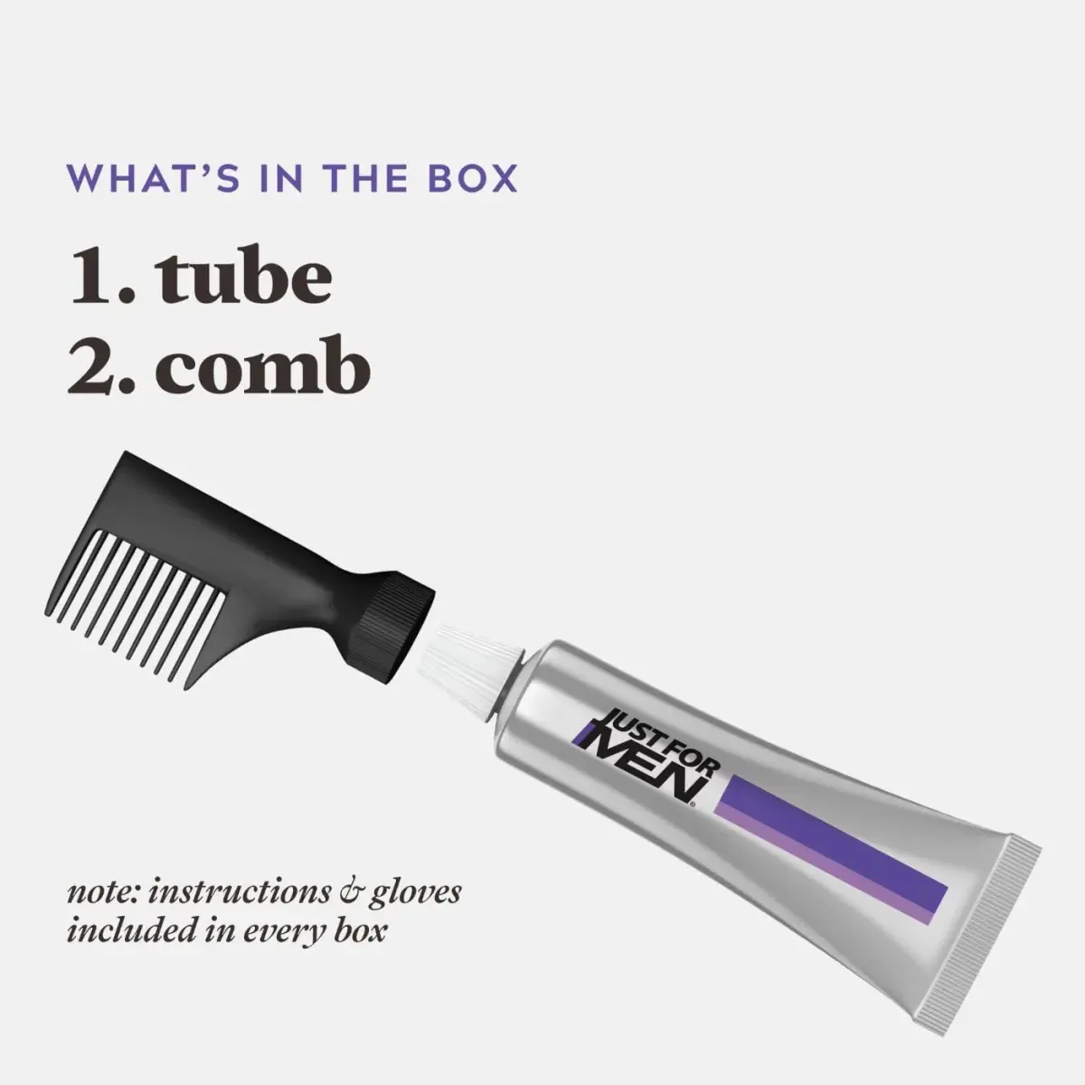 Just For Men Touch of Gray Hair Color, Salt & Pepper Look, Black T-55, 1 Kit | Ammonia & Peroxide Free - view 3