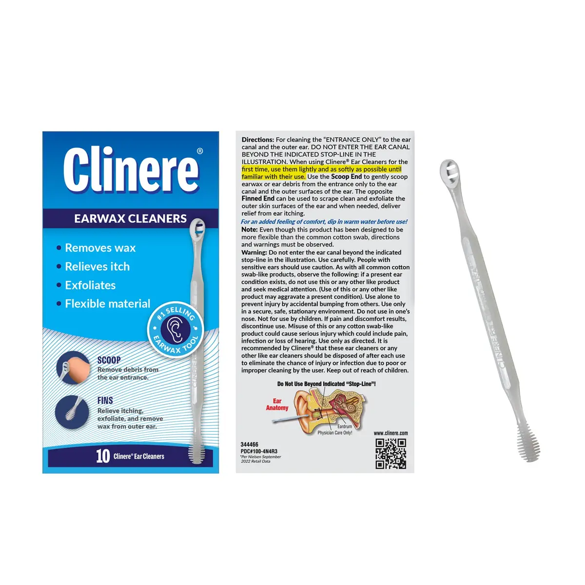 Clinere Ear Cleaners Ear Wax Removal Tool Itch Relief 30 Count | Safe, Reusable Earwax Cleaner for Gentle Ear Care - view 3