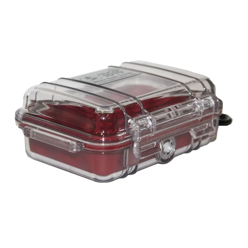 Pelican 1010 Micro Case (Red/Clear) | Water-Resistant IP67 Protection for Electronics - view 6