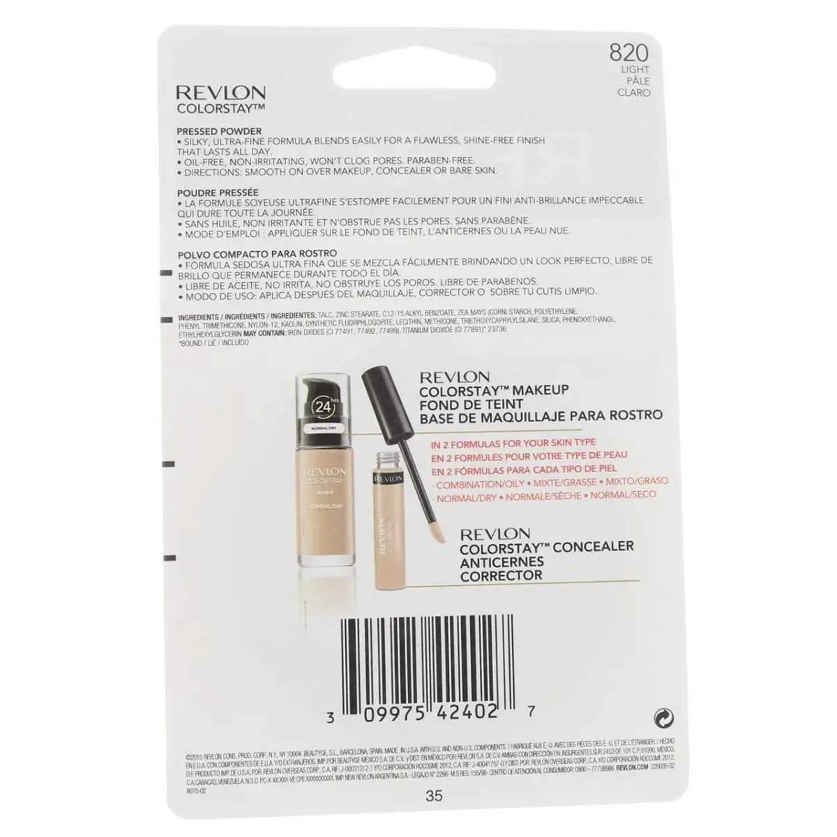 Revlon ColorStay Pressed Powder Light 820 60g (2.12 oz) | All-Day Shine Control - view 4