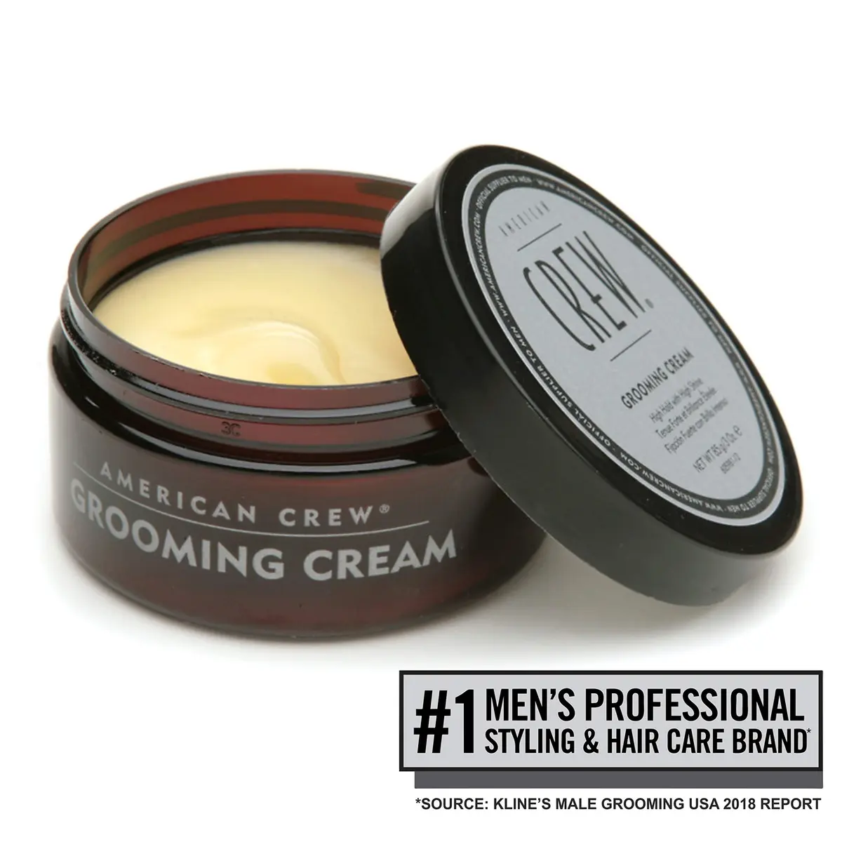 American Crew Men's Grooming Cream for High Hold & Shine, 100ml (3.38 Fl Oz) | Styling Cream for Sleek Looks - view 2