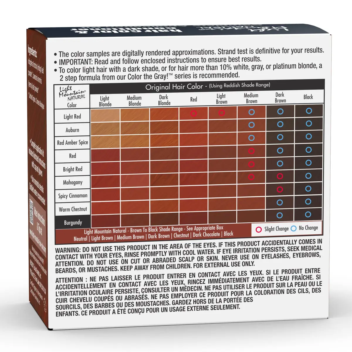 Light Mountain Organic Hair Color & Conditioner - Burgundy | Chemical-Free Semi-Permanent Hair Dye - view 2