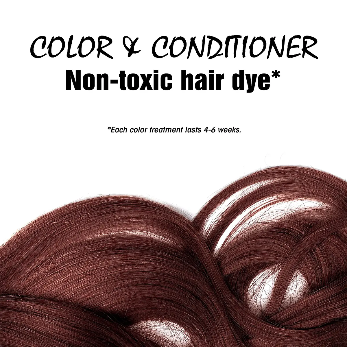 Light Mountain Organic Hair Color & Conditioner - Burgundy | Chemical-Free Semi-Permanent Hair Dye - view 3