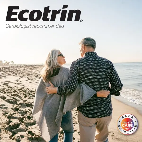 Ecotrin Regular Strength Aspirin 600 Tablets | Safer on Stomach & Cardiologist Recommended - view 11