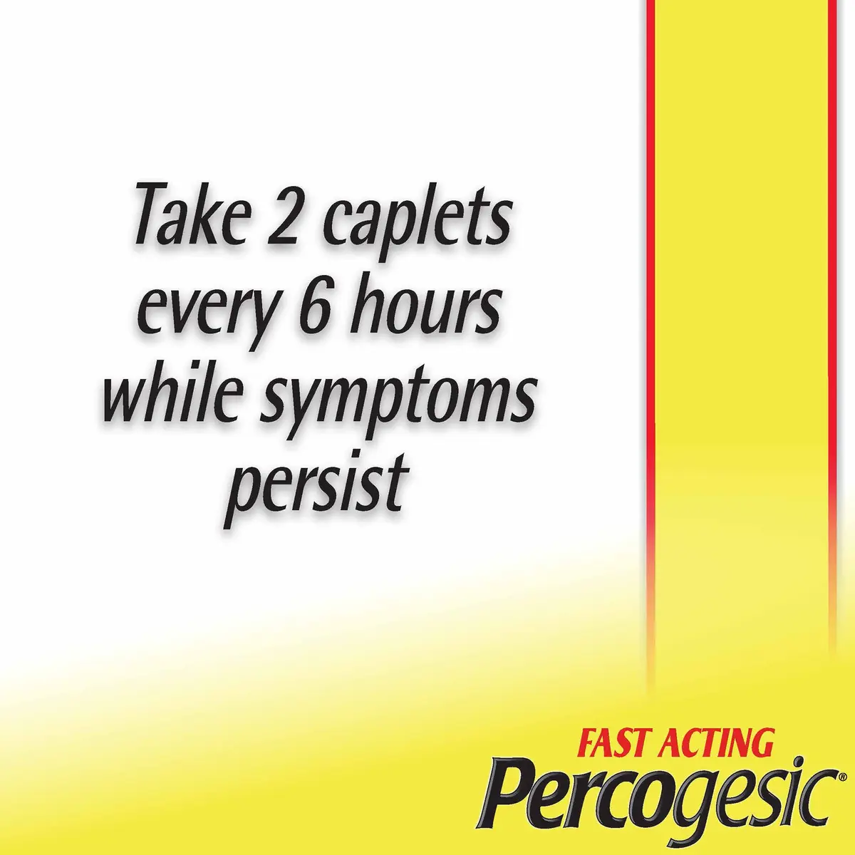 Percogesic Original Pain Relief 90 Coated Caplets | Aspirin-Free Fast Acting Relief for Headaches & Arthritis - view 3