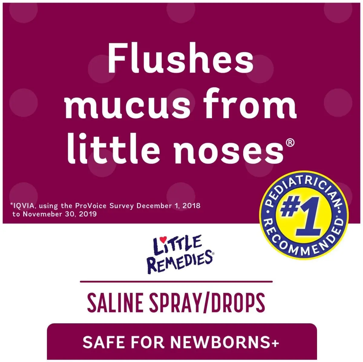 Little Remedies Sterile Baby Saline Nasal Spray and Drops 1 Fl Oz (Pack of 6) | Pediatrician Recommended for Newborns - view 2