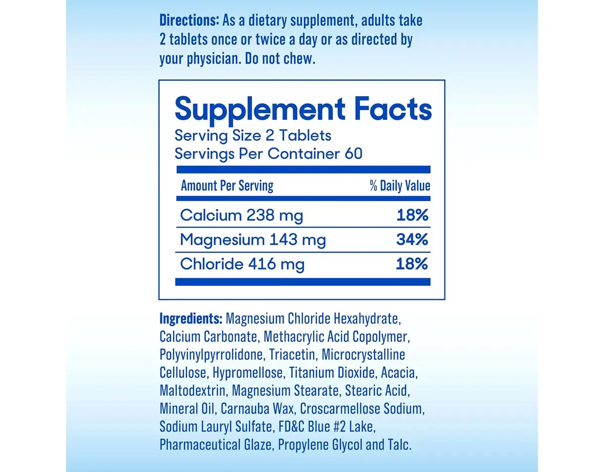 SlowMag MG Muscle + Heart Magnesium Chloride with Calcium Tablets 60 Count (Pack of 2) | Supports Heart, Muscles & Nervous System - view 7